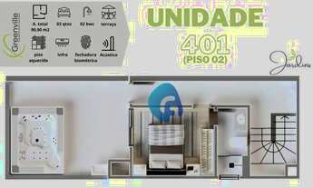 Imagem 4: Cobertura com 3 dormitórios à venda, 75 m² por R$ 420.000,00 - Cidade Jardim - São José do