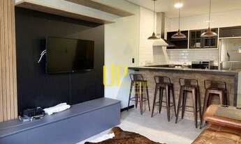 Imagem 3: Apartamento com 1 dormitório para alugar, 51 m² por R$ 4.500,00/mês - Alphaville Industria