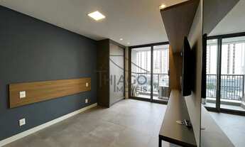 Imagem: Studio novo com sacada e mobiliado de 26m²