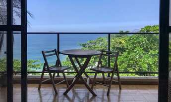 Imagem 2: Varanda e vistão mar frontal no Arpoador com 89 m2 e serviços