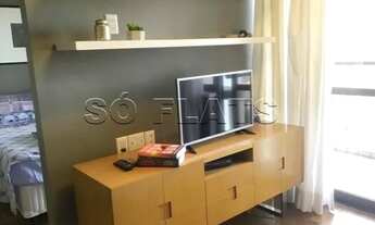 Imagem 3: Lindíssimo flat disponível locação no Itaim Bibi com fácil acesso as principais vias de Sã