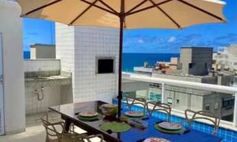 Imagem 3: LINDA COBERTURA VISTA MAR, 139,2 mts priv., imobiliado, três suítes, piscina, 2 garagens