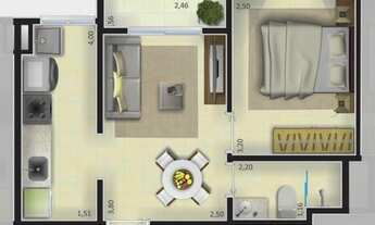 Imagem 2: Apartamento para Venda em Ribeirão Preto, Ipiranga, 1 dormitório, 1 banheiro