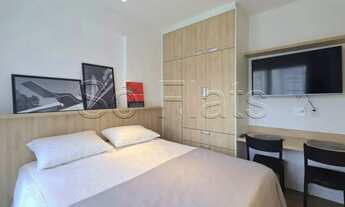 Imagem 4: Flat estilo Studio disponível para locação no bairro de Pinheiros ele contém 24m² e 1 dorm