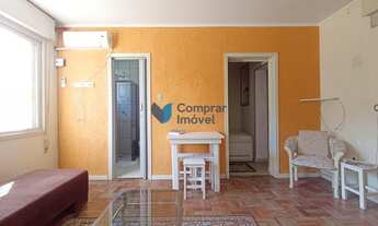 Imagem 4: Apartamento 1 quarto, mobiliado, ar condicionado, de frente, sol da manhã no Menino Deus