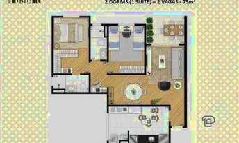 Imagem 4: Apartamento de 2 dormitórios com living ampliado!