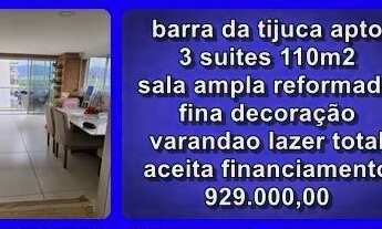 Imagem 1: BARRA APTO LUXO 3 SUITES 110M2 LAZER COMPLETO MAIS FOTO OU INFOMRAÇÕES FAVOR ADD ZAP