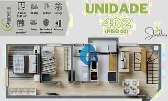 Imagem 5: Cobertura com 3 dormitórios à venda, 75 m² por R$ 420.000,00 - Cidade Jardim - São José do