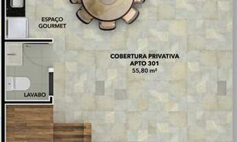 Imagem 4: Apartamento 02 quartos , térreo e cobertura 02 quartos ( ambos com área externa