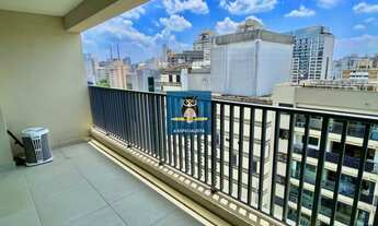 Imagem 5: Studio 1 dorm., 41m2, semi mobiliado, ar cond., ampla varanda, 1ª locação, 1 vaga