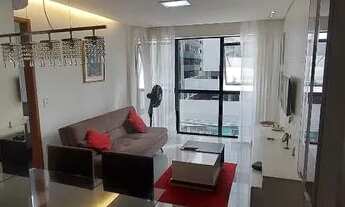 Imagem: Edif Port ville II, quarto e sala mobiliado