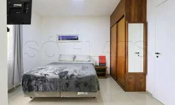 Imagem 7: Flat totalmente equipado no Q.I, com 1 dormitório e 1 vaga em Moema, disponível para locaç