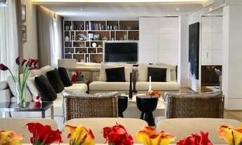 Imagem 2: Apartamento mobiliado e decorado para aluguel e venda com 268 m2 com 3 suítes- 4 vagas- d