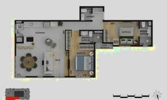 Imagem 2: Apartamento à venda no Aldea Pernambuco com 1 quarto e 34m²