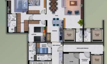 Imagem 4: Apto 3/4 sendo 3 suítes no Edifício Martin Ferro de 143 m², 2 vagas por 1.099.999, Natal