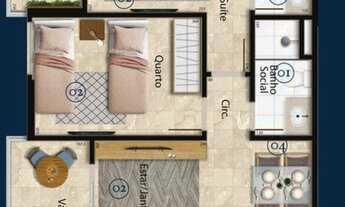 Imagem 4: Vila Velha - Apartamento Padrão - Praia De Itaparica