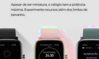 Imagem 4: Amazfit Smartwatch GTS 2 mini compativel com Alexa em meia pria itapema