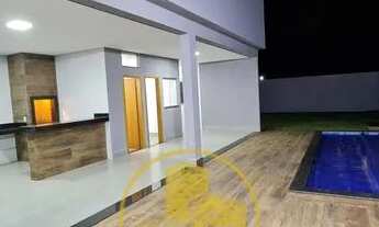 Imagem 4: CASA NOVA NA LAJE 3 SUÍTES PISCINA CHURRASQUEIRA LOTE 490m2 CONDOMÍNIO RUA 12 VICENTE PIRE