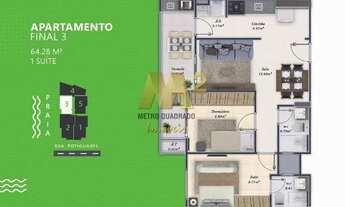 Imagem 3: Apartamento com 2 dorms, Tupi, Praia Grande - R$ 500 mil, Cod: 11746