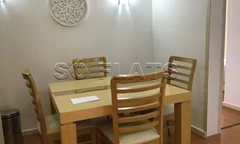 Imagem 5: Flat de 02 dormitórios no Itaim Bibi, excelente empreendimento e ótima localização, cozinh