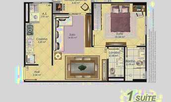 Imagem 2: AVI 069 Vista Mar,250mil,1dorm,1suite,1vaga,lazer completo,novinho