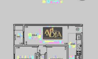 Imagem 4: Apartamento com 2 dormitórios à venda, 52 m² por R$ 273.000,00 - Vila Assis Brasil - Mauá