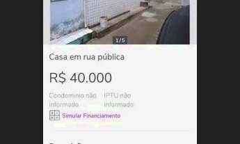 Imagem: Casa pra vender 40,000