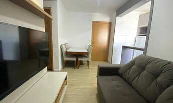 Imagem 5: Apartamento mobiliado com 2 dormitórios, cozinha, sala de estar/jantar, banheiro social, á