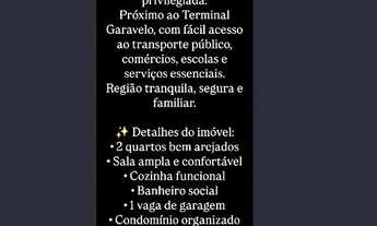 Imagem: ALUGA-SE APARTAMENTO - 2 QUARTOS COM GARAGEM