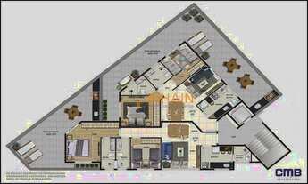 Imagem 6: Apartamento Garden com 2 dormitórios à venda, 102 m² por R$ 726.750,00 - Serra - Belo Hori