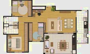 Imagem 4: Apartamento de 100m² com 3 dormitórios, Varanda Gourmet e 2 vagas na Vila Clementino