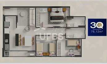 Imagem 3: Residencial Estação 44 - Apartamento 3 quartos, sendo 1 suíte