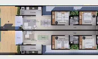 Imagem 7: Casas de 03 quartos, área total 157,50m², à 400 metros da principal dos Bancários