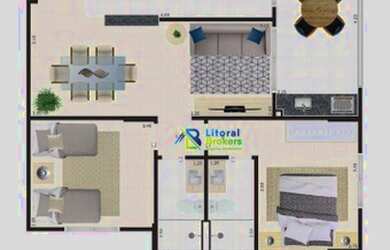 Imagem 16: Apartamento à venda, 77 m² por R$ 513.758,00 - Jardim Lunamar - Mongaguá/SP