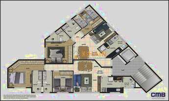 Imagem 4: Apartamento Garden com 2 dormitórios à venda, 102 m² por R$ 726.750,00 - Serra - Belo Hori