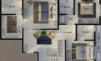 Imagem 2: Cobertura à venda, 4 quartos, 4 suítes, 3 vagas, Tibery - Uberlândia/MG