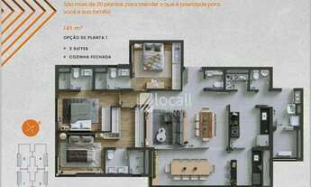 Imagem 5: Apartamento com 3 dormitórios para alugar, 141 m² por R$ 8.480,00/mês - Nova Redentora - S