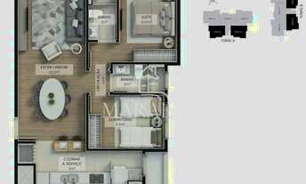 Imagem 5: APARTAMENTO DE 2 DORMITÓRIOS À VENDA EM GRAMADO