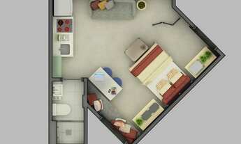 Imagem 4: Flat pra locação em ótima localizaçao central e próximo da ponte da amizade