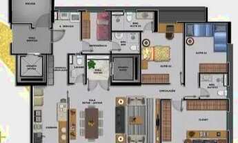 Imagem 4: Apartamento para venda tem 156 metros quadrados com 3 quartos em Capim Macio - Natal - RN