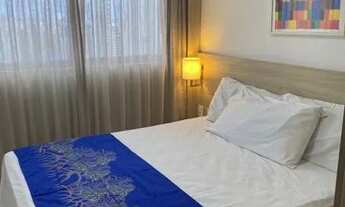 Imagem 4: Alugo flat mobiliado 53m, 2qtos, sendo 1 suíte e 1 banheiro social, sala, cozinha