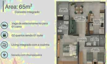 Imagem 4: Apartamento com 2 dormitórios à venda, 65 m² por R$ 420.000,00 - Campo D'una - Imbitu