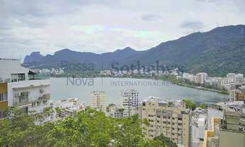 Imagem 3: Apartamento decorado com vista para a Lagoa e Cristo Redentor