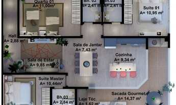 Imagem 3: Fort do Farol, Apto em Salinas - PA, 2 quartos sendo 1 suíte