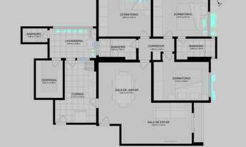 Imagem 2: Apartamento para venda tem 126 metros quadrados com 3 quartos em Itaim Bibi - São Paulo