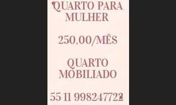 Imagem: Quarto individual mobiliado para mulher