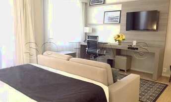 Imagem 6: Flat com excelente estrutura no Itaim Bibi para locação. Com entrada imediata e sem fiador