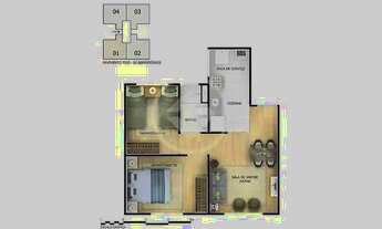 Imagem 2: Apartamento nunca habitado Estação das Fontes, no setor Fonte das Águas - Goiânia codigo