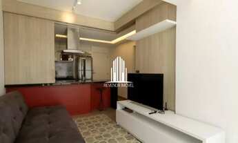 Imagem 6: Apartamento á venda em Pinheiros com 1 suíte, 1 vaga, próximo ao metrô - Semi Mobiliado