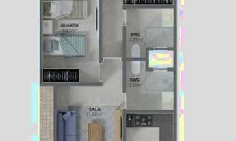 Imagem 3: Apartamento com 2 dormitórios à venda, 70 m² por R$ 345.000 - Itajubá II - Barra Velha/SC